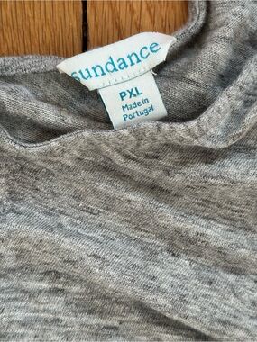 Sundance Gray Knit Linen Tank v-Neck - PXL